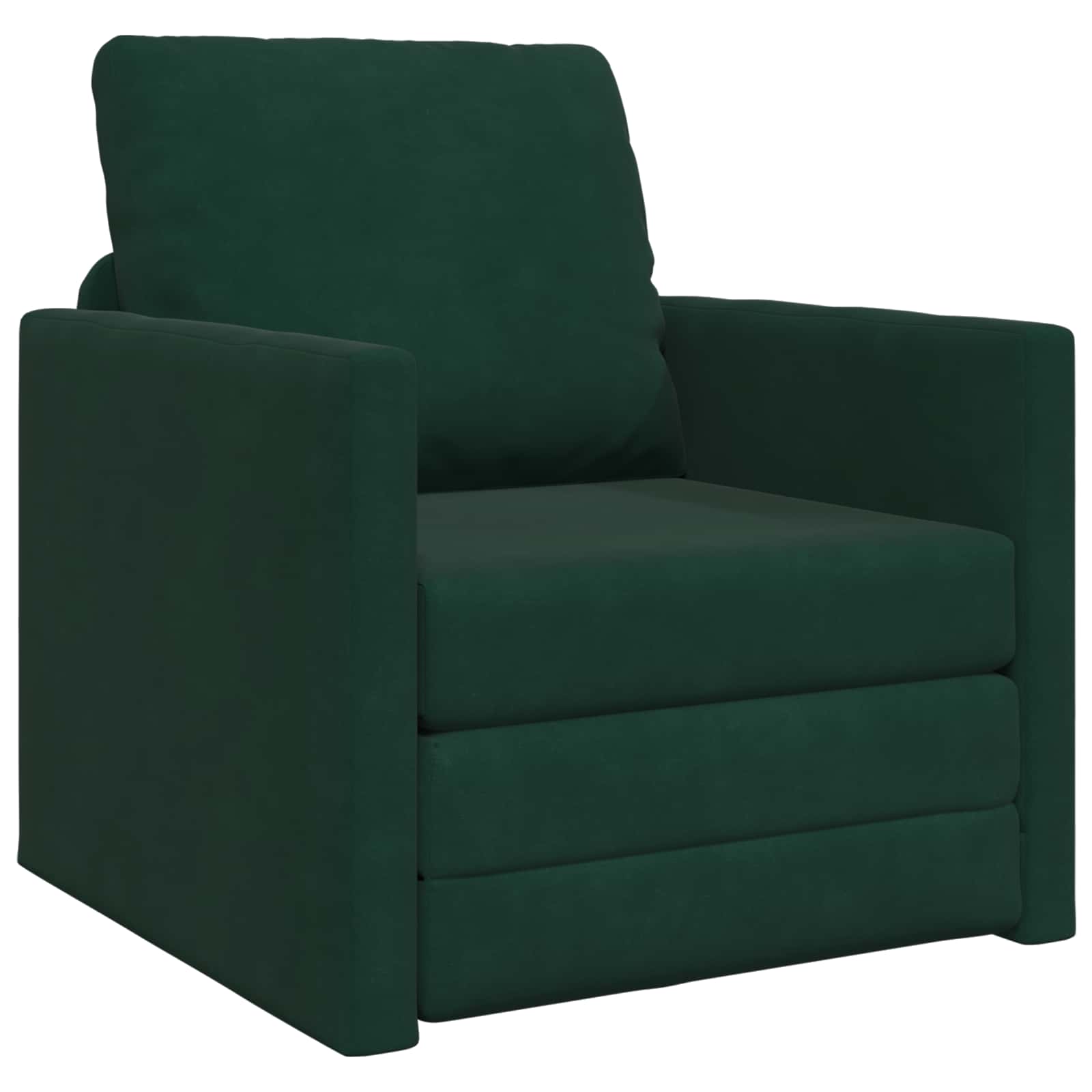 Slaapbank Donkergroen 74 x 77 x 81 cm Fluweel