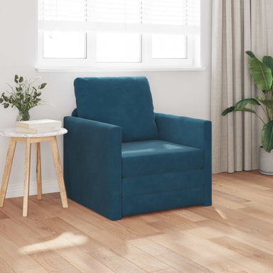 Slaapbank Blauw 74 x 77 x 81 cm Fluweel
