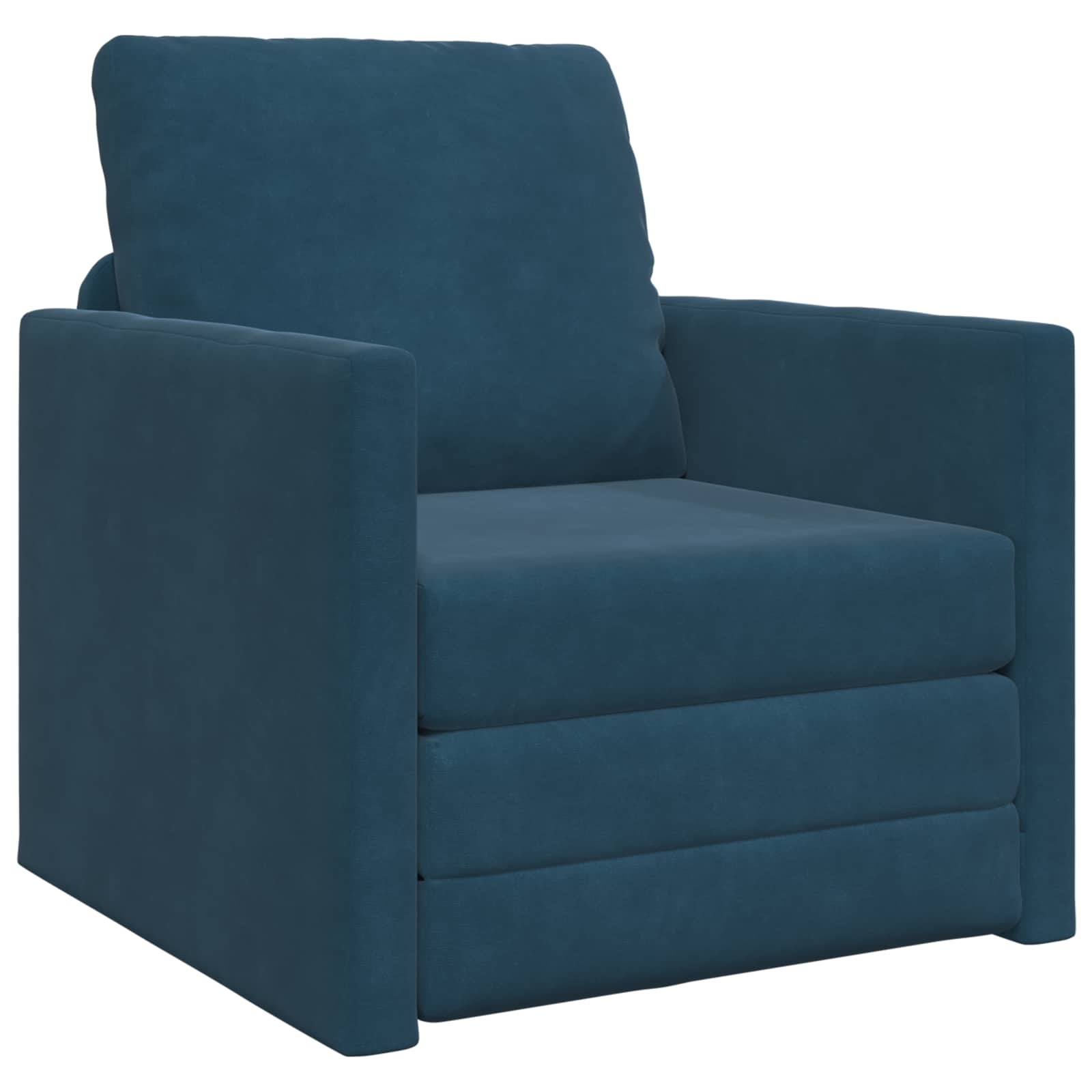 Slaapbank Blauw 74 x 77 x 81 cm Fluweel