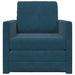 Slaapbank Blauw 74 x 77 x 81 cm Fluweel