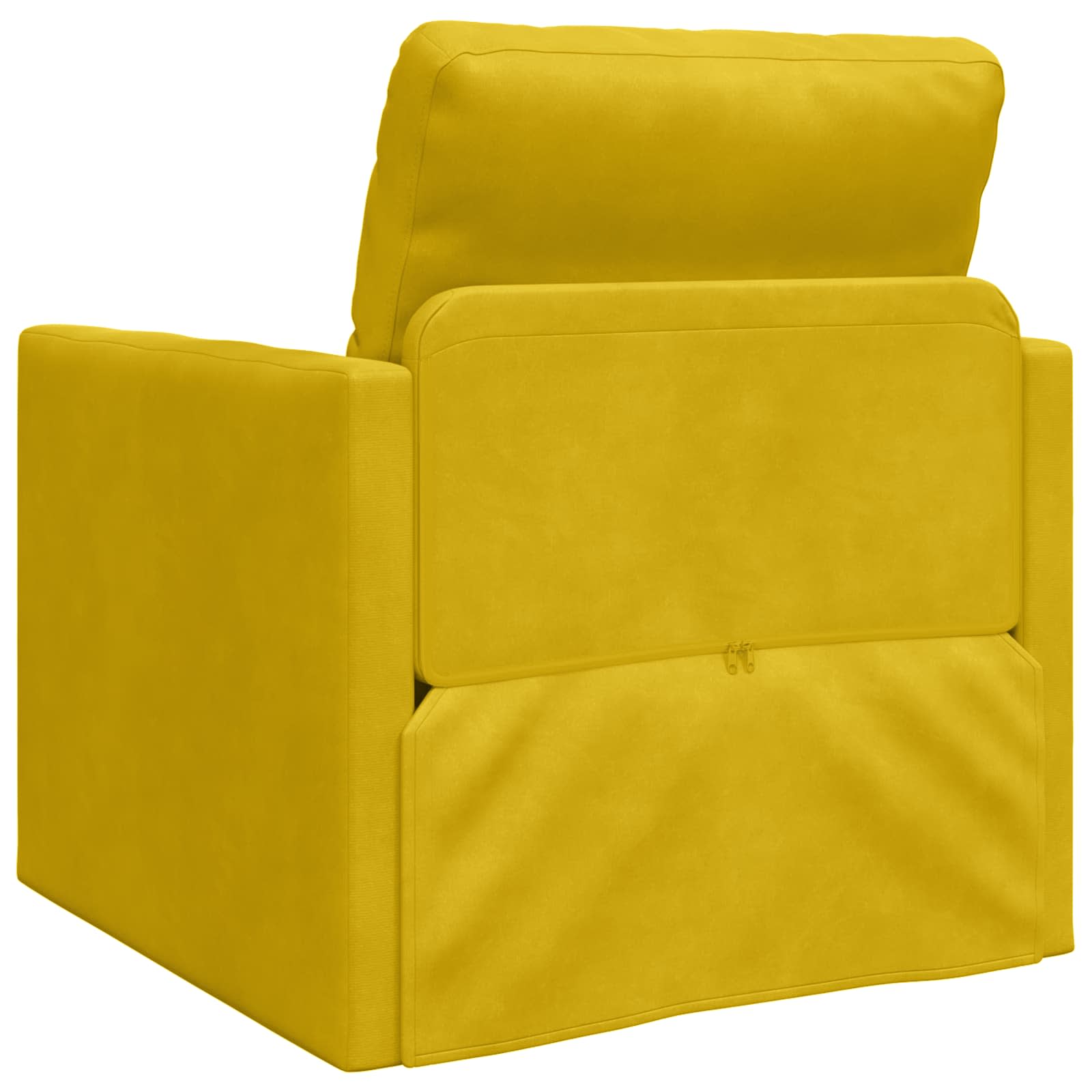 Slaapbank Donkergeel 74 x 77 x 81 cm Fluweel