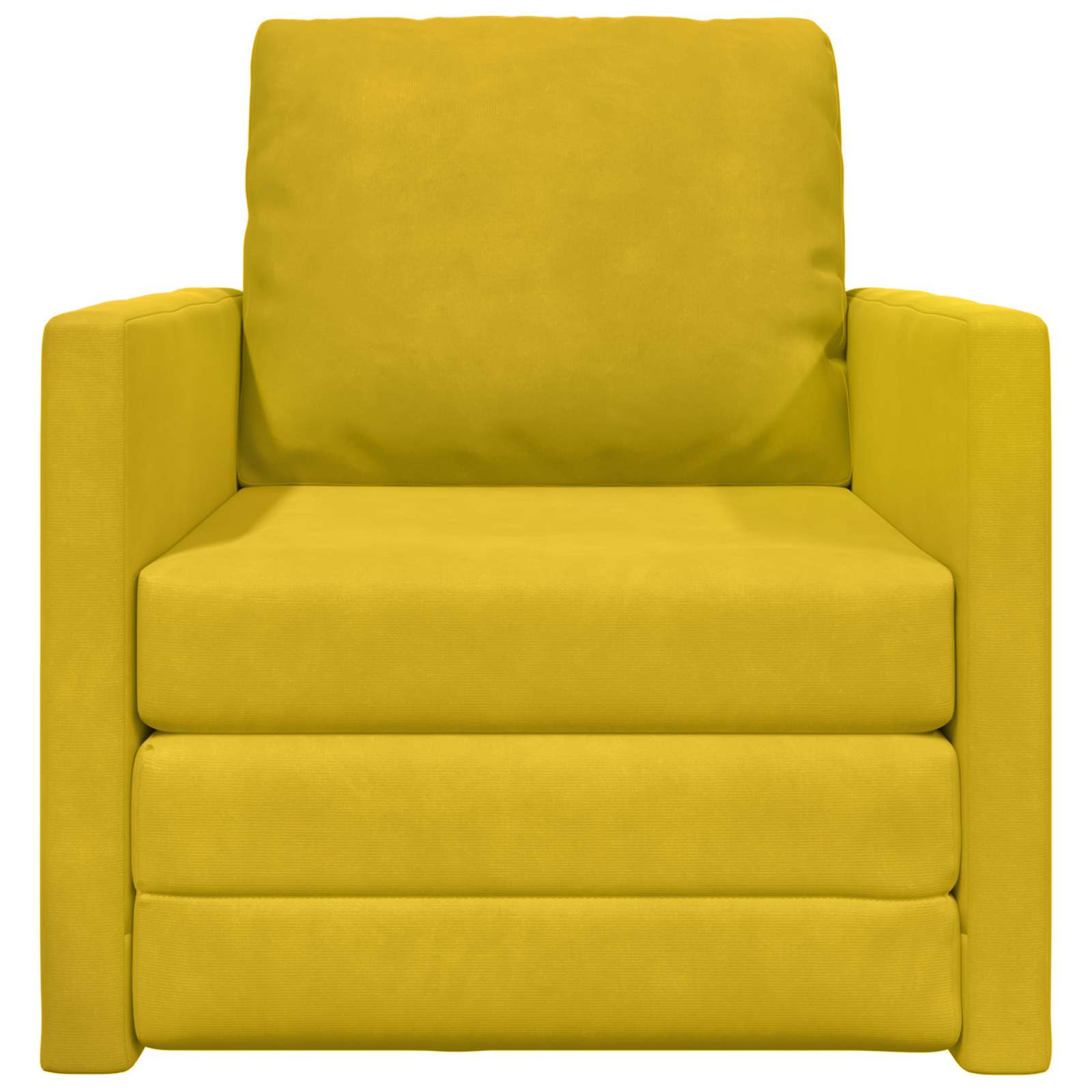 Slaapbank Donkergeel 74 x 77 x 81 cm Fluweel