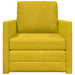 Slaapbank Donkergeel 74 x 77 x 81 cm Fluweel