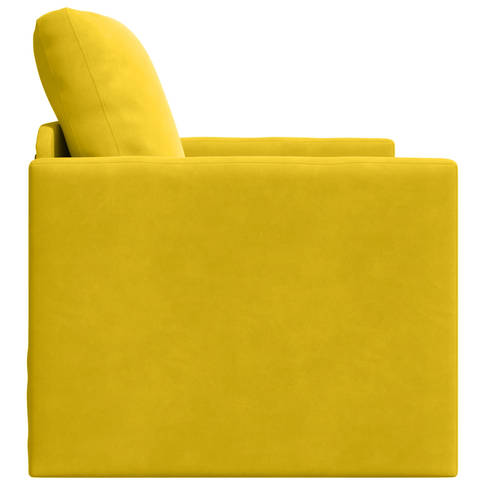 Slaapbank Donkergeel 74 x 77 x 81 cm Fluweel