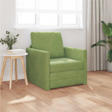 Slaapbank Lichtgroen 74 x 77 x 81 cm Fluweel
