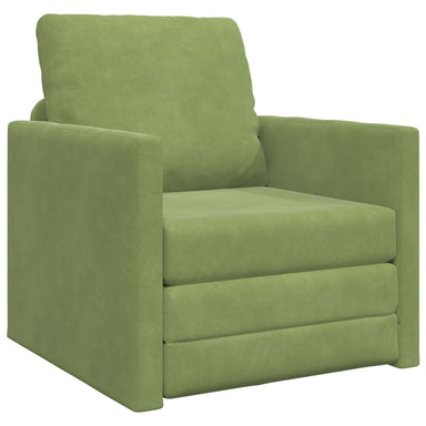 Slaapbank Lichtgroen 74 x 77 x 81 cm Fluweel