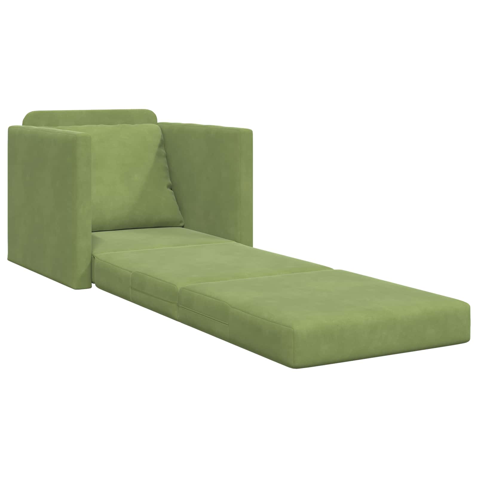Slaapbank Lichtgroen 74 x 77 x 81 cm Fluweel