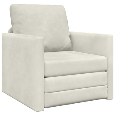 Slaapbank Crème 74 x 77 x 81 cm Fluweel