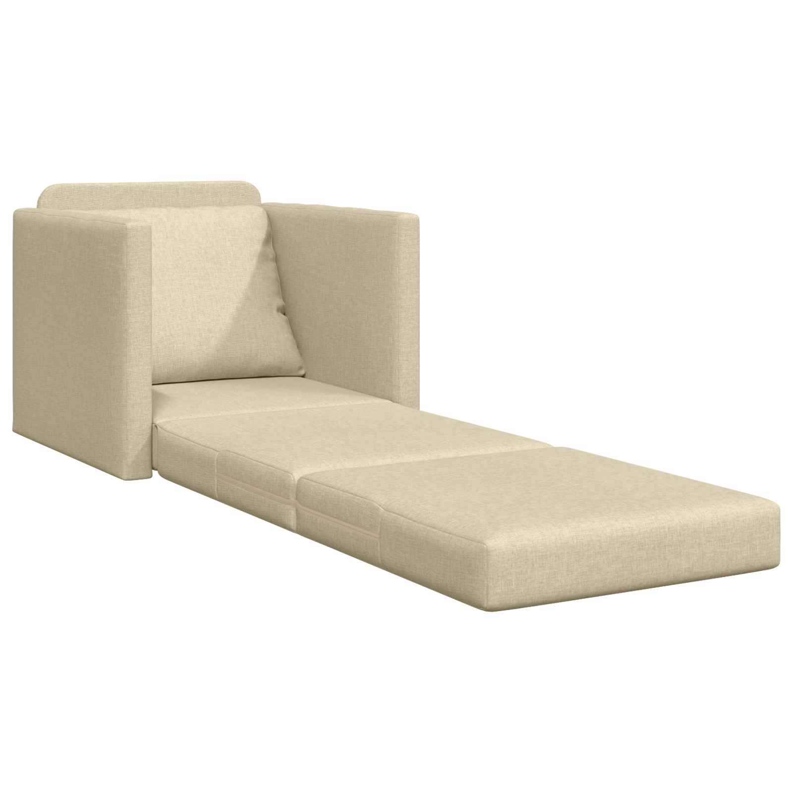Slaapbank Crème 74 x 77 x 81 cm Stof