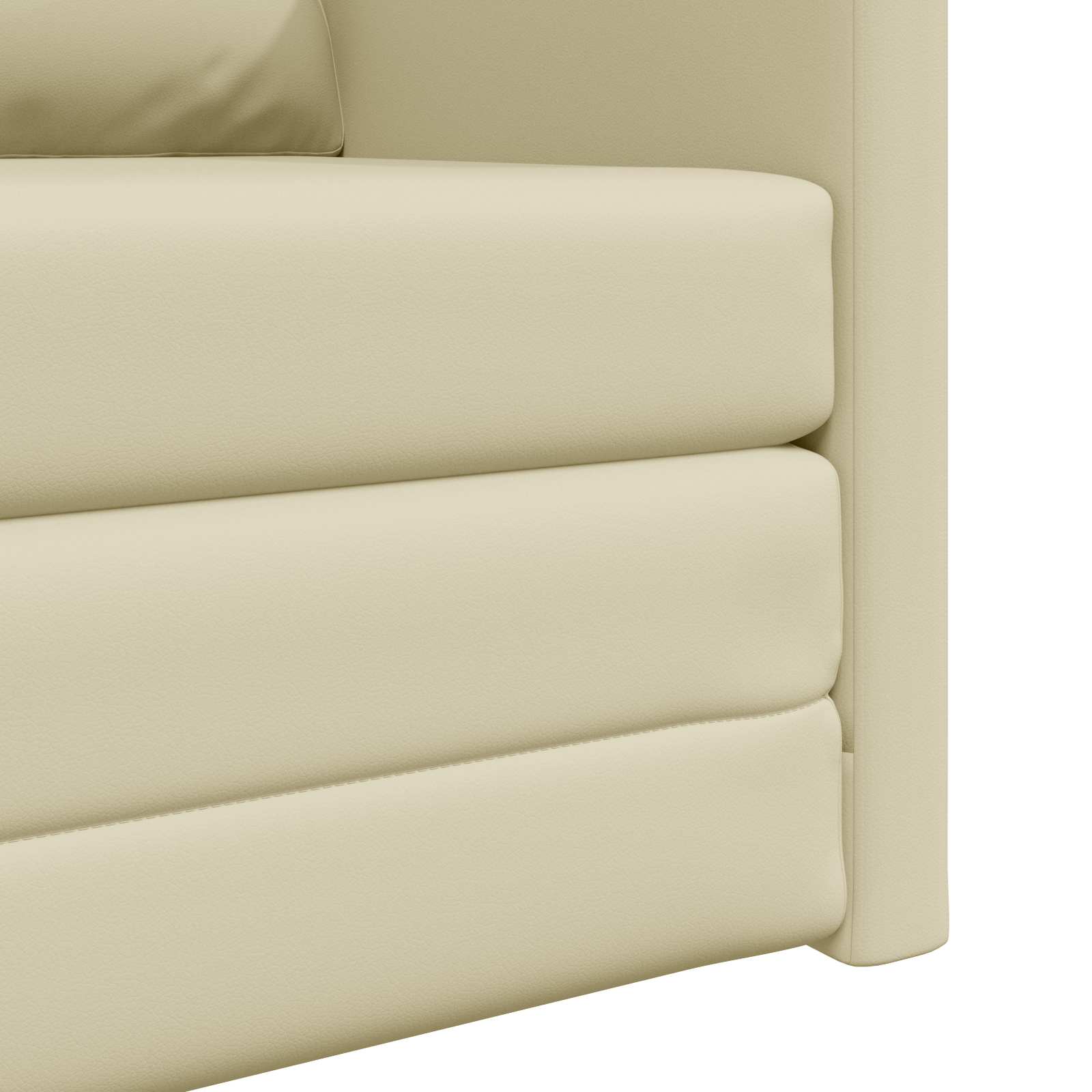 Slaapbank 60cm Crème Kunstleer