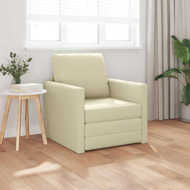 Slaapbank 60cm Crème Kunstleer