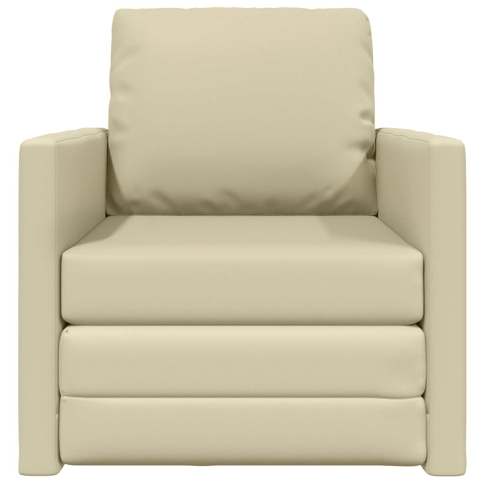 Slaapbank 60cm Crème Kunstleer