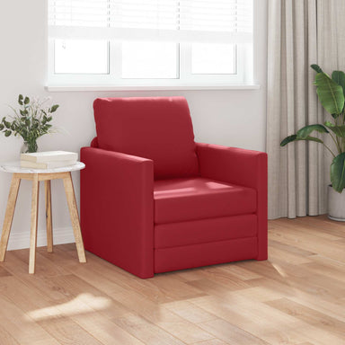 Slaapbank 60cm Wijnrood Kunstleer
