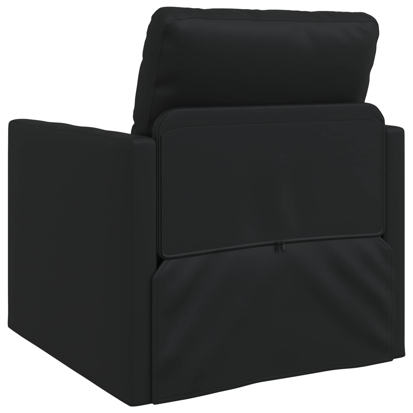 Slaapbank 60cm Zwart Kunstleer