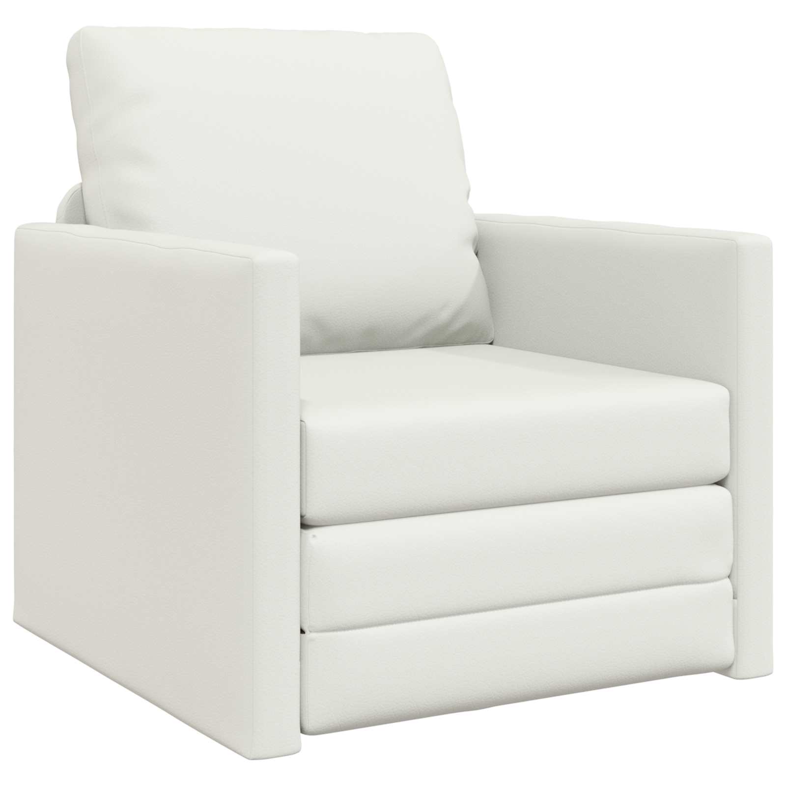 Slaapbank 60cm Wit Kunstleer