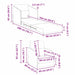 Slaapbank Zwart 65 x 80 x 83 cm Stof