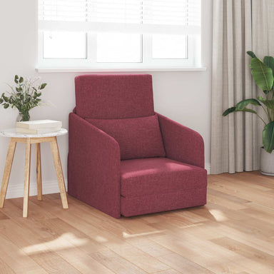Slaapbank Wijnrood 65 x 80 x 83 cm Stof