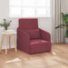 Slaapbank Wijnrood 65 x 80 x 83 cm Stof