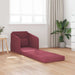 Slaapbank Wijnrood 65 x 80 x 83 cm Stof