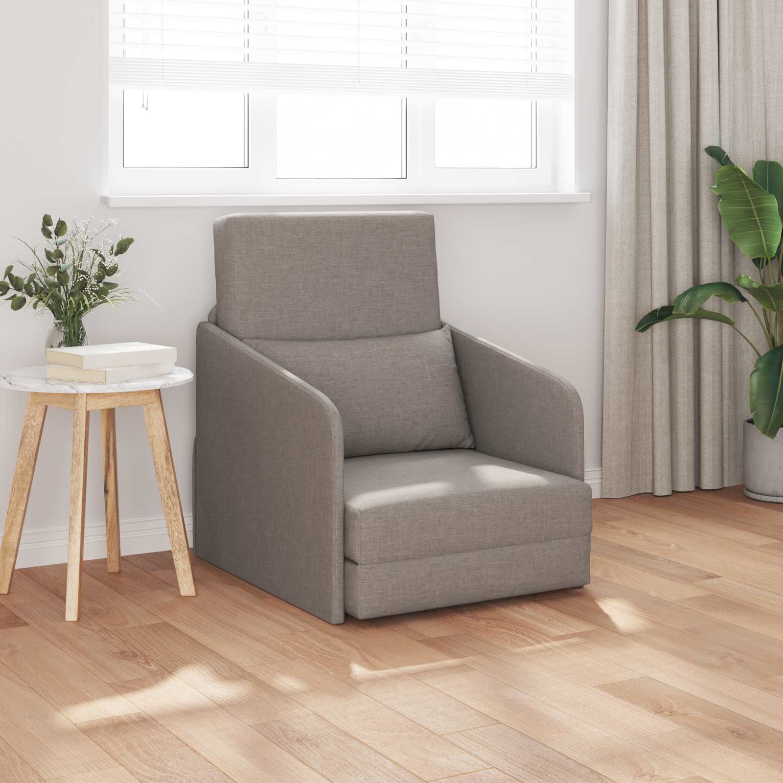 Slaapbank Taupe 65 x 80 x 83 cm Stof