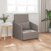 Slaapbank Taupe 65 x 80 x 83 cm Stof