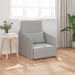 Slaapbank Wolkengrijs 65 x 80 x 83 cm Stof