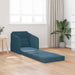 Slaapbank Blauw 65 x 80 x 83 cm Fluweel