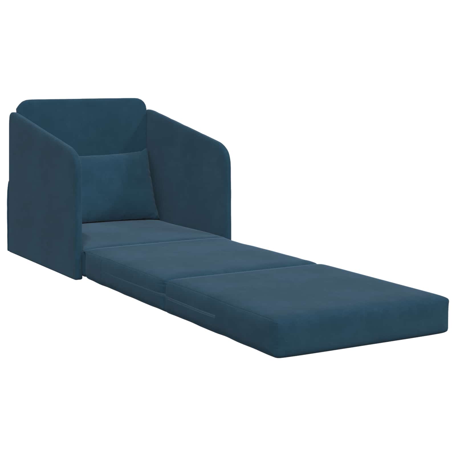 Slaapbank Blauw 65 x 80 x 83 cm Fluweel