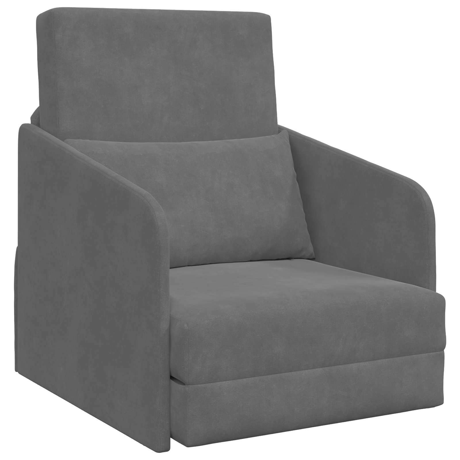 Slaapbank Donkergrijs 65 x 80 x 83 cm Fluweel