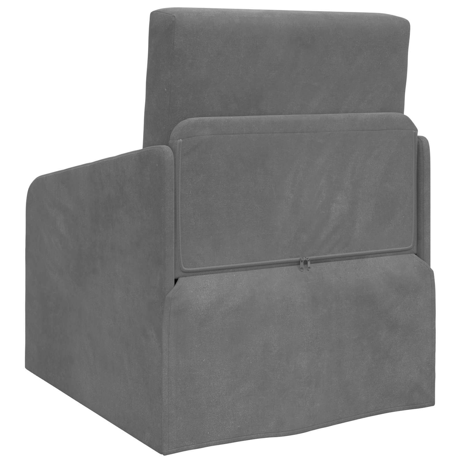 Slaapbank Donkergrijs 65 x 80 x 83 cm Fluweel