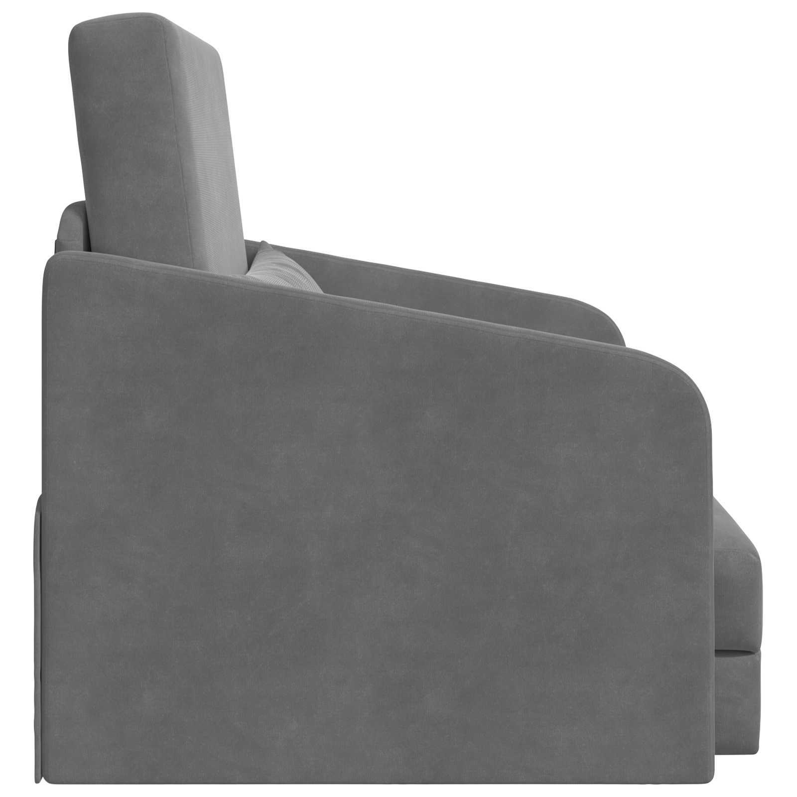 Slaapbank Donkergrijs 65 x 80 x 83 cm Fluweel