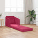 Slaapbank Wijnrood 65 x 80 x 83 cm Fluweel