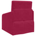 Slaapbank Wijnrood 65 x 80 x 83 cm Fluweel