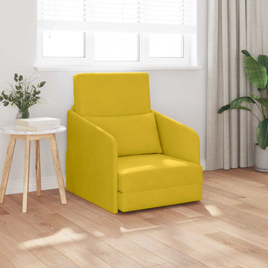 Slaapbank Geel 65 x 80 x 83 cm Fluweel