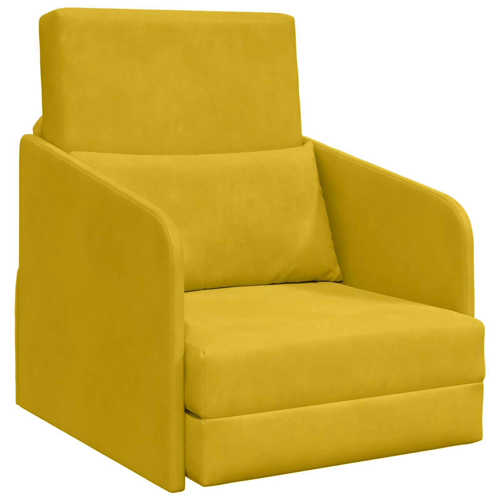 Slaapbank Geel 65 x 80 x 83 cm Fluweel