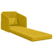 Slaapbank Geel 65 x 80 x 83 cm Fluweel