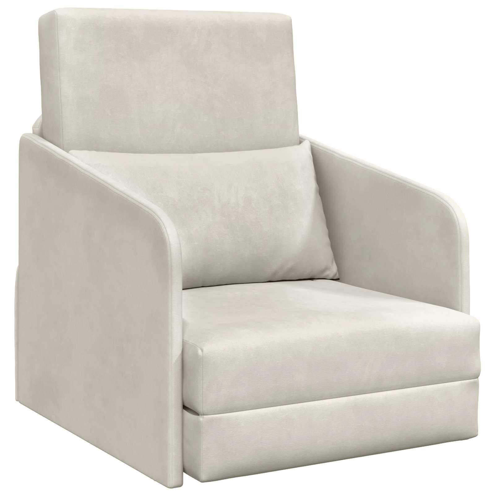 Slaapbank Crème 65 x 80 x 83 cm Fluweel