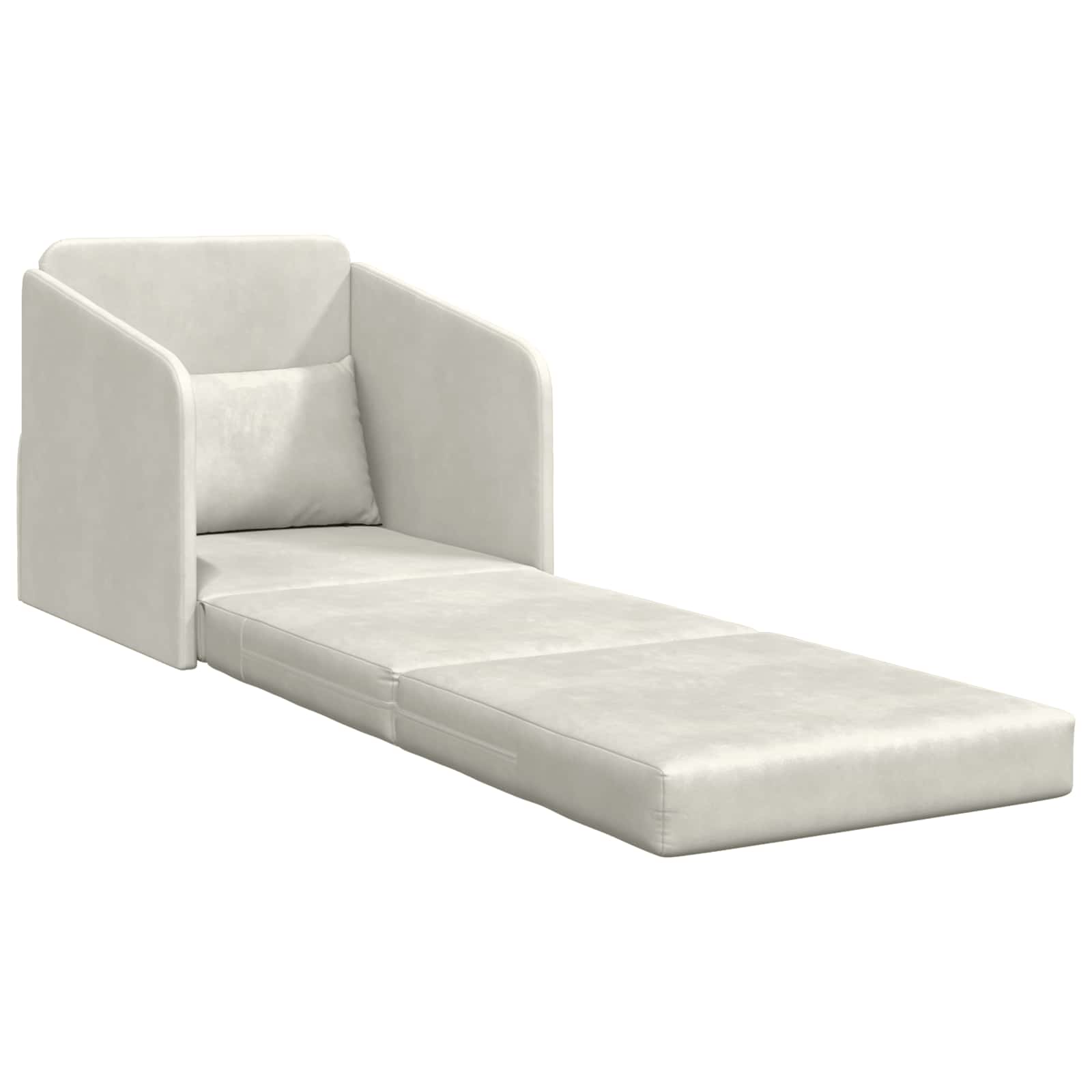 Slaapbank Crème 65 x 80 x 83 cm Fluweel