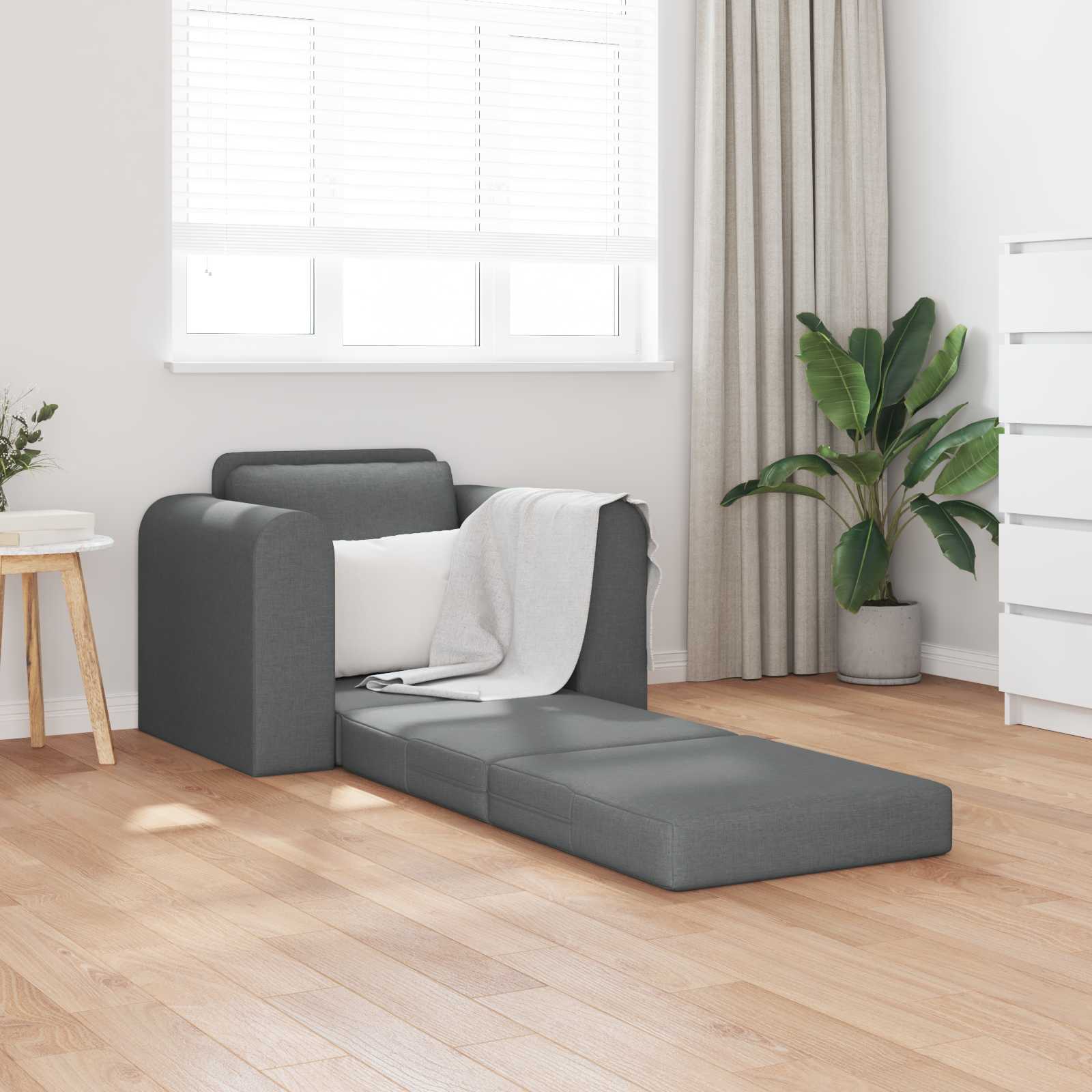 Slaapbank Donkergrijs 98 x 71 x 83 cm Stof