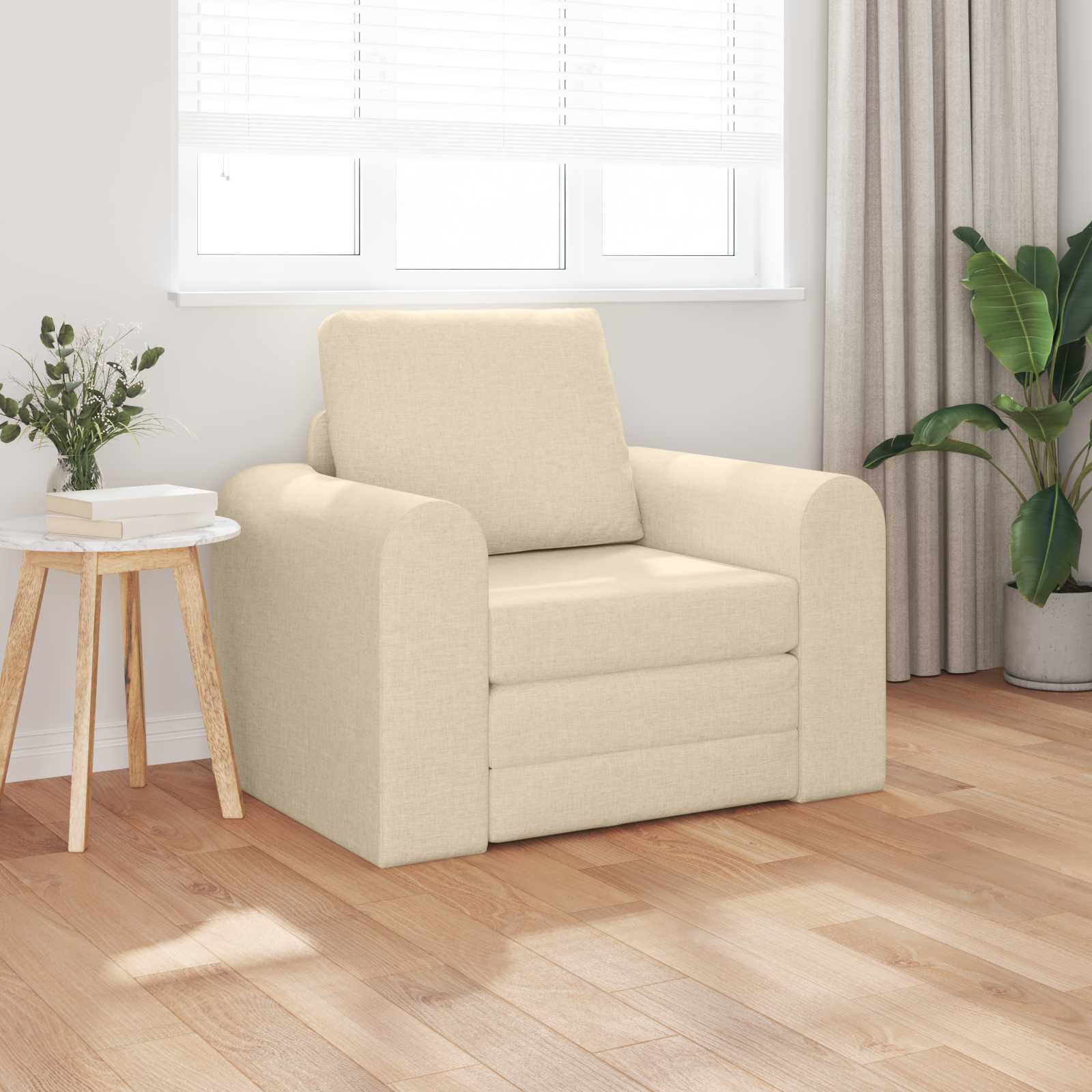 Slaapbank Crème 98 x 71 x 83 cm Stof