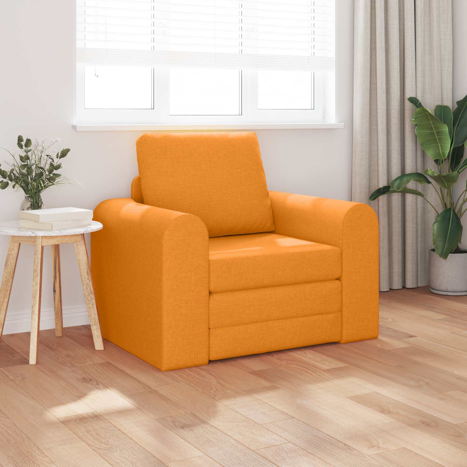 Slaapbank Donkergeel 98 x 71 x 83 cm Stof