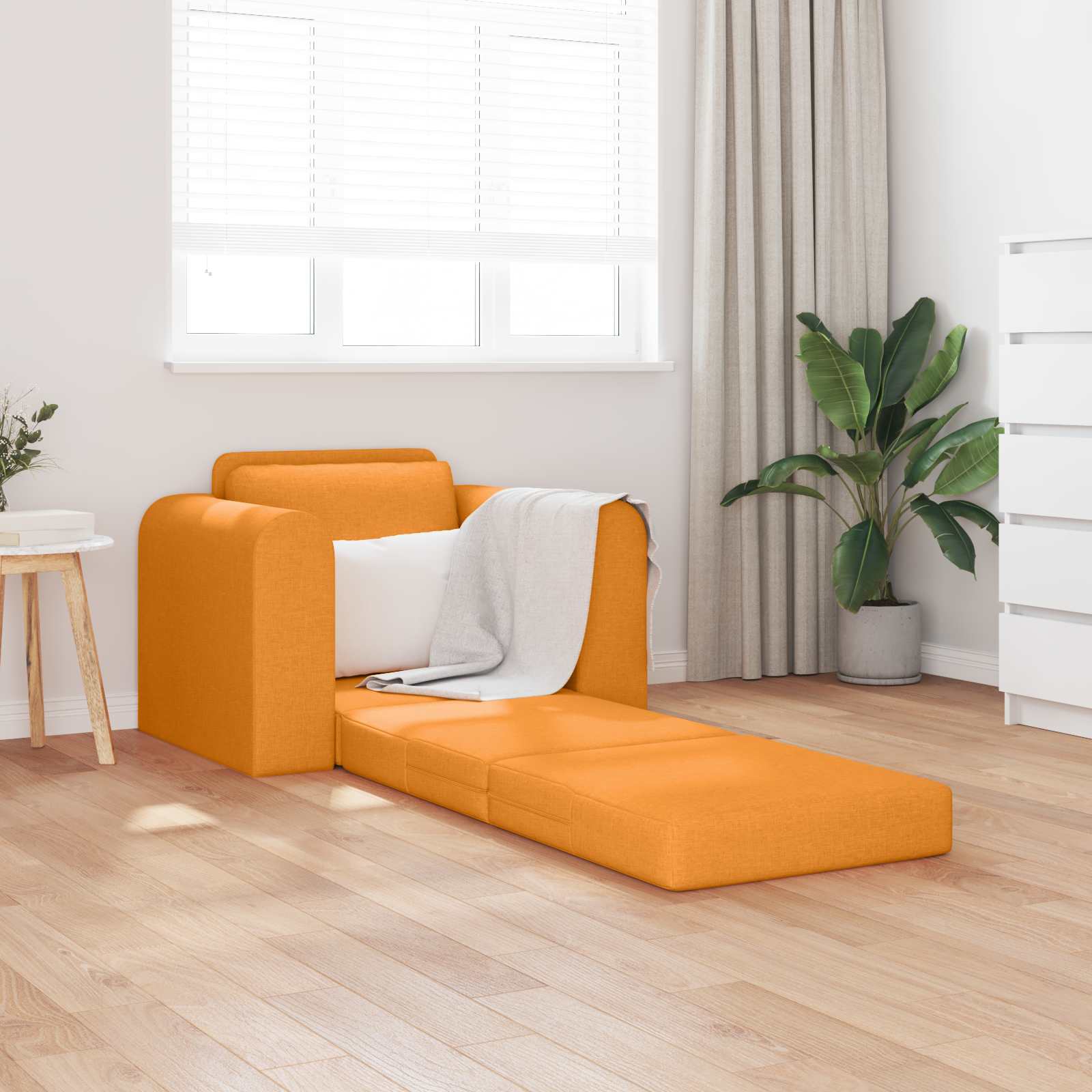 Slaapbank Donkergeel 98 x 71 x 83 cm Stof