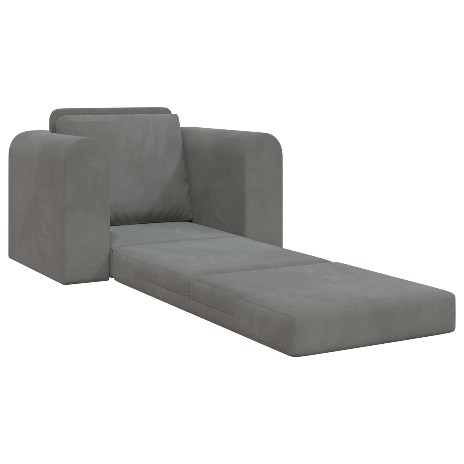 Slaapbank Donkergrijs 98 x 71 x 83 cm Fluweel