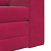 Slaapbank Wijnrood 98 x 71 x 83 cm Fluweel
