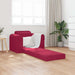 Slaapbank Wijnrood 98 x 71 x 83 cm Fluweel