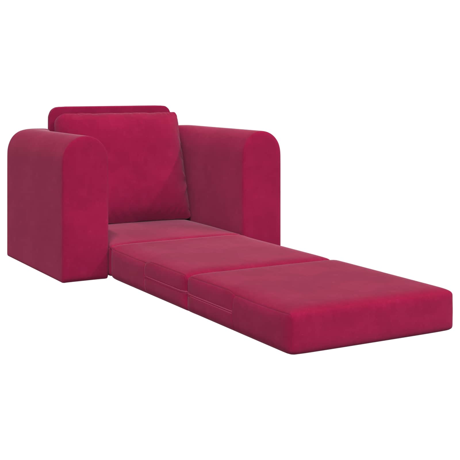 Slaapbank Wijnrood 98 x 71 x 83 cm Fluweel