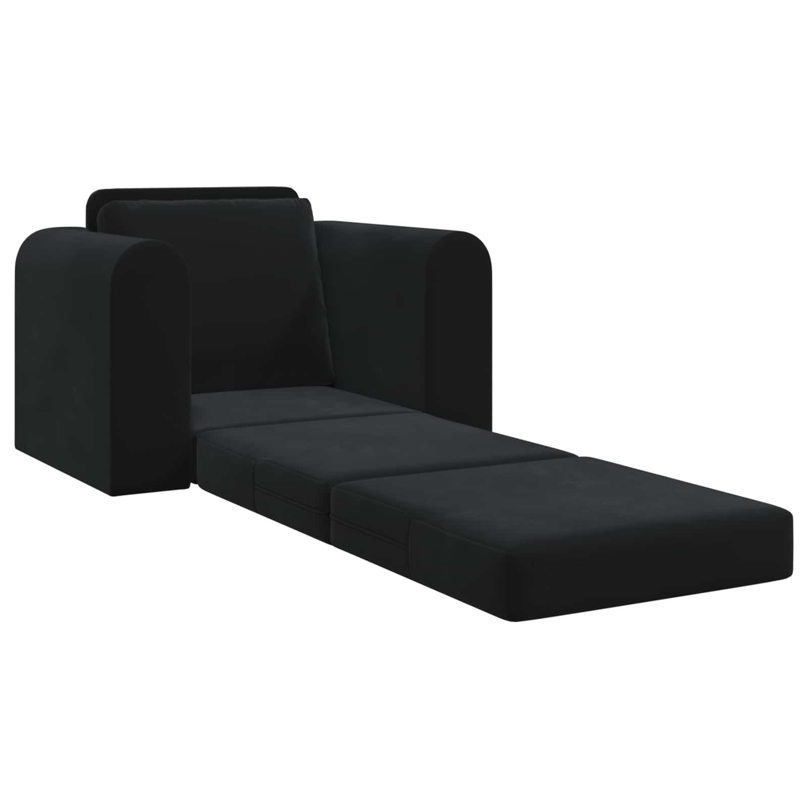 Slaapbank Zwart 98 x 71 x 83 cm Fluweel