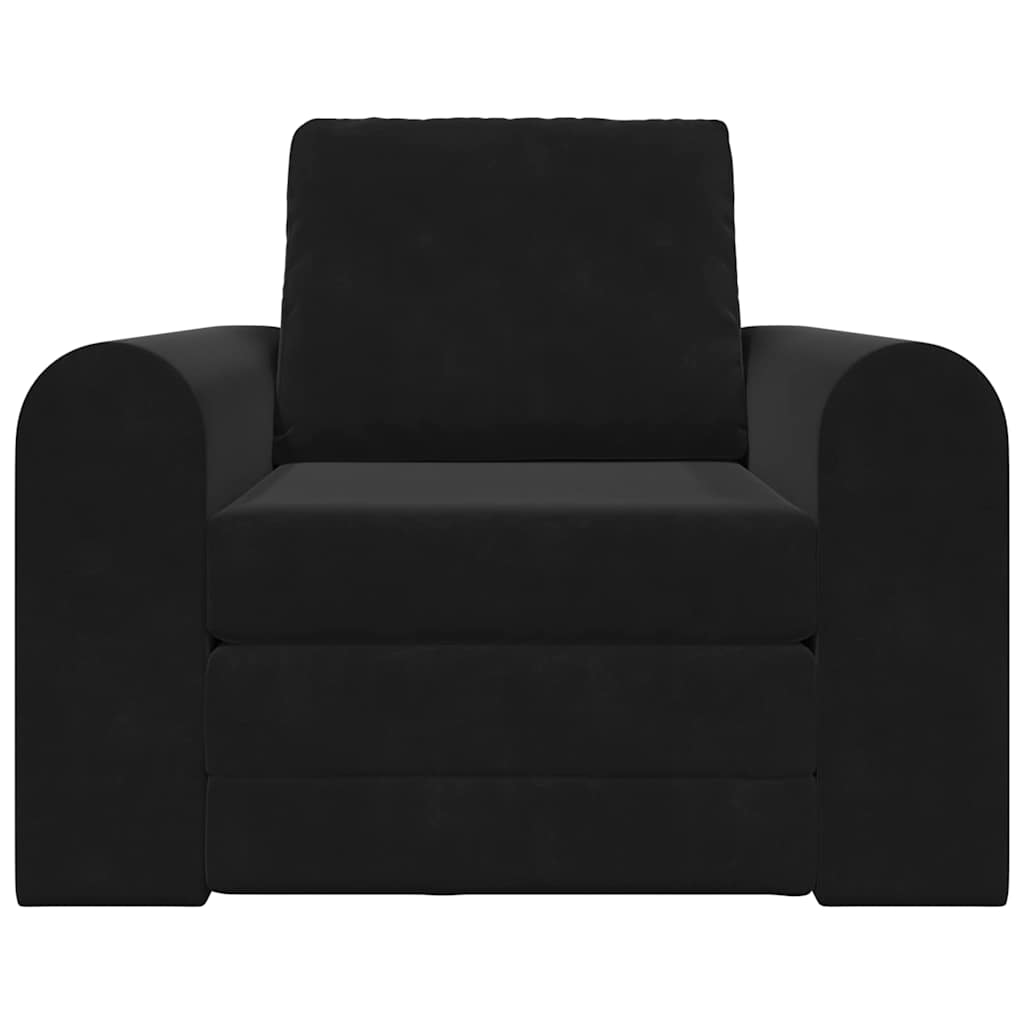Slaapbank Zwart 98 x 71 x 83 cm Fluweel