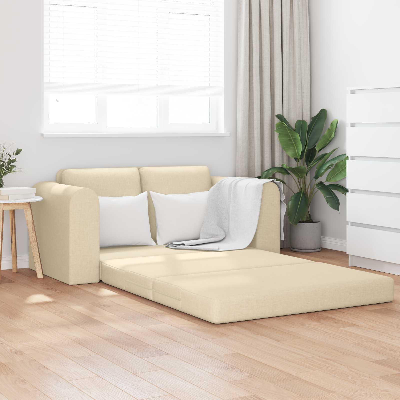 Slaapbank 60cm Crème Stof