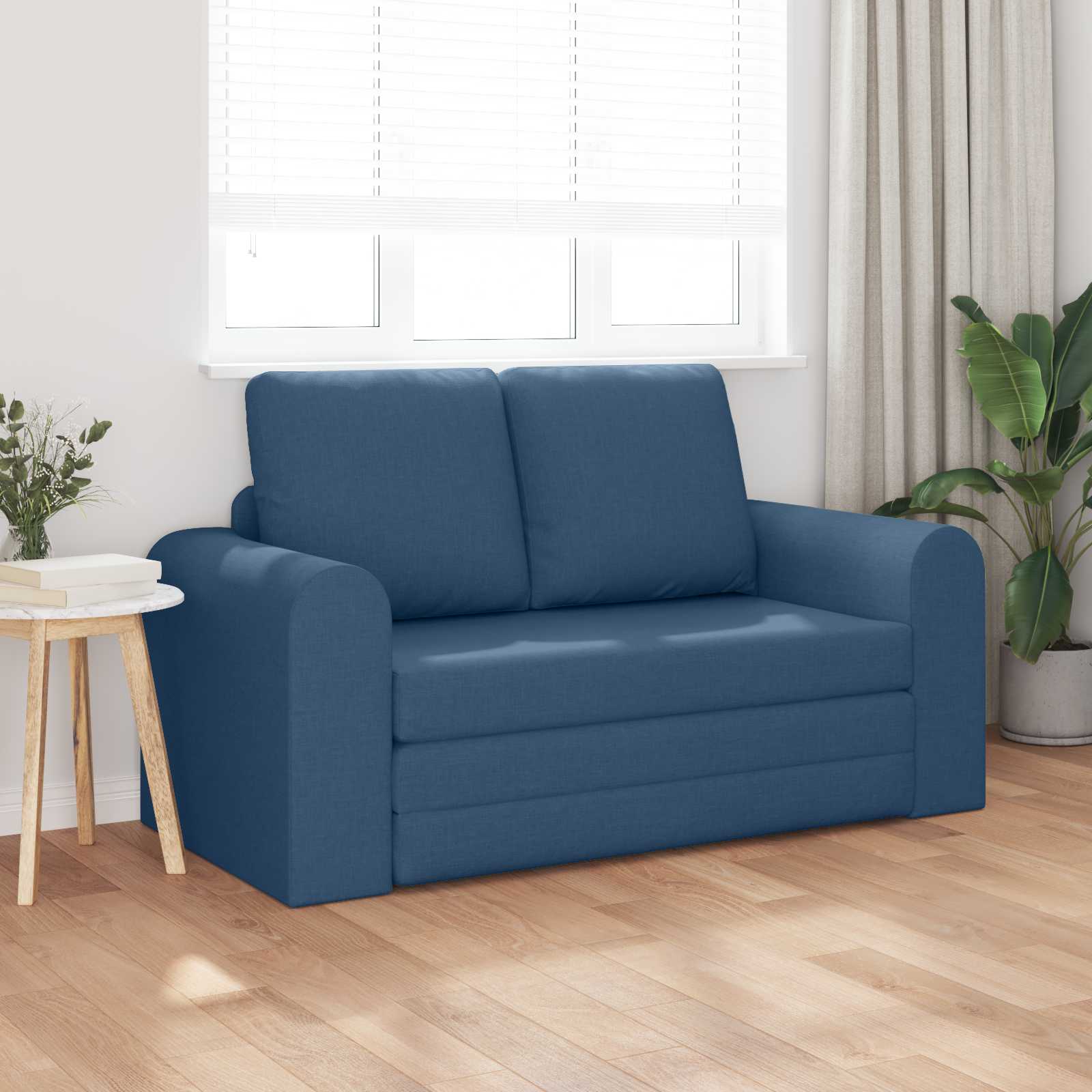 Slaapbank 60cm Blauw Stof